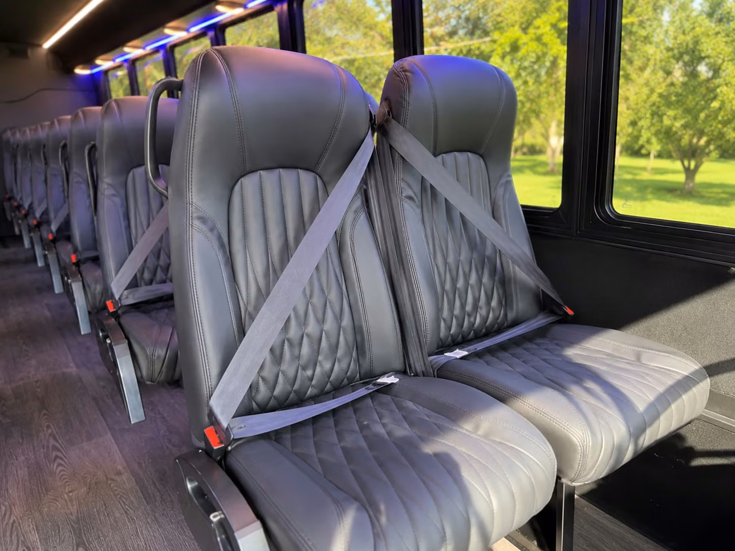 15 passenger minibus inside