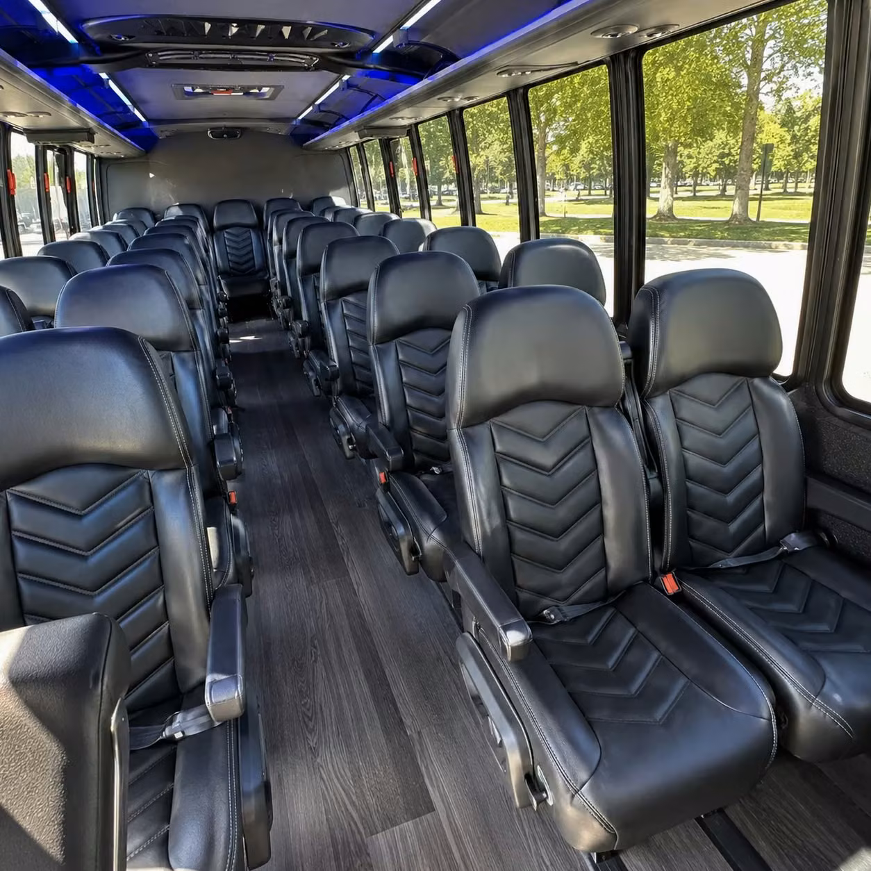 25 passenger minibus interior